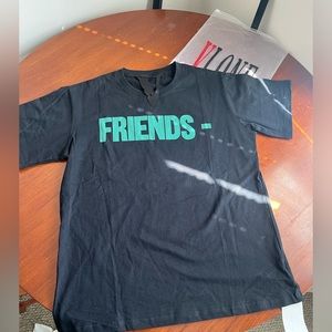 Vlone Friends T-Shirt ‘Black/Green’ Size XL Price $85